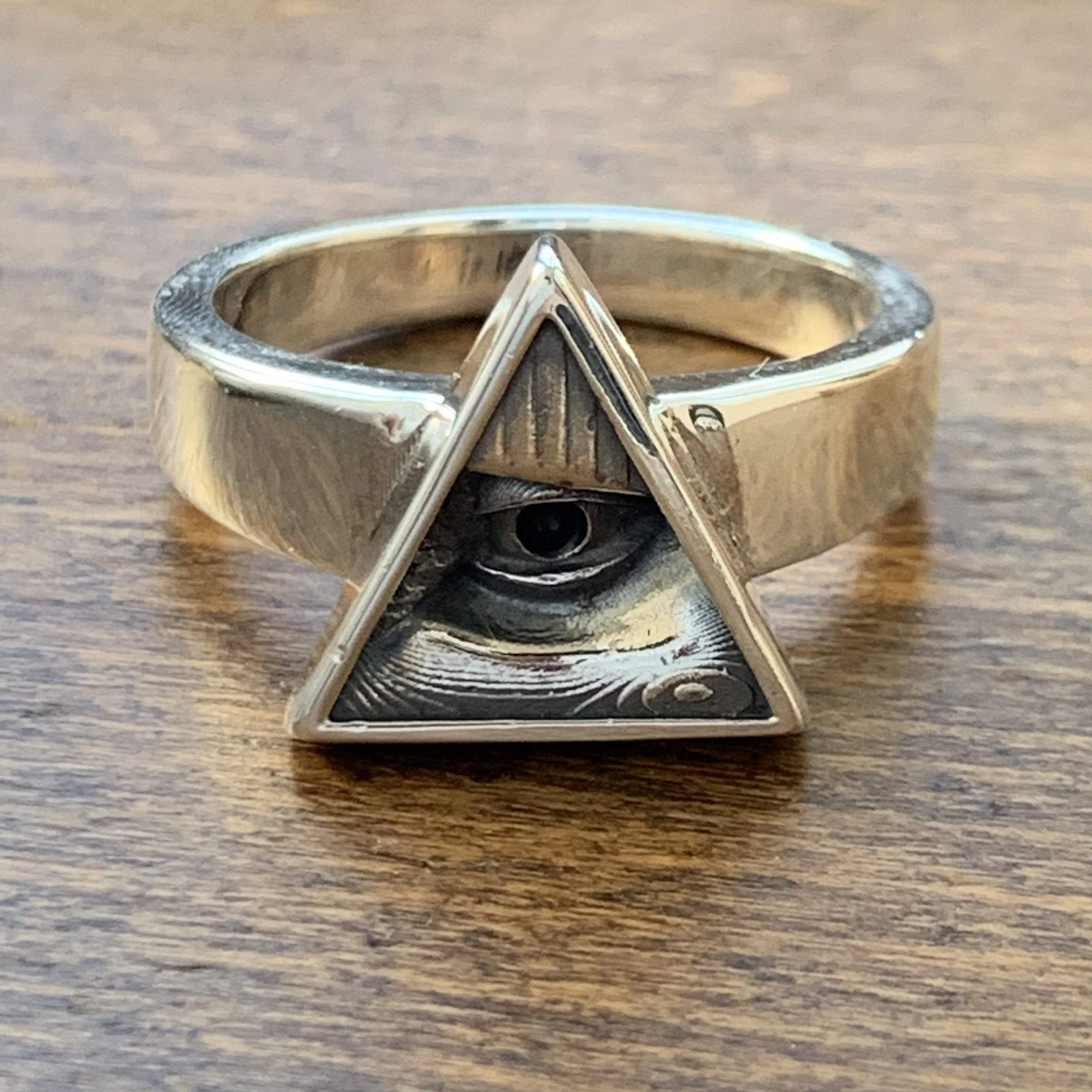 All Seeing Eye Pyramid Ring Ancient